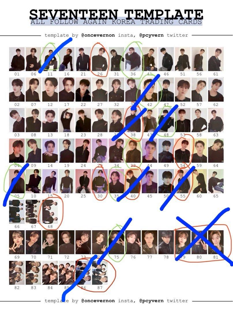 WTT SEVENTEEN FOLLOW AGAIN TOUR TRADING CARD, Hobbies & Toys