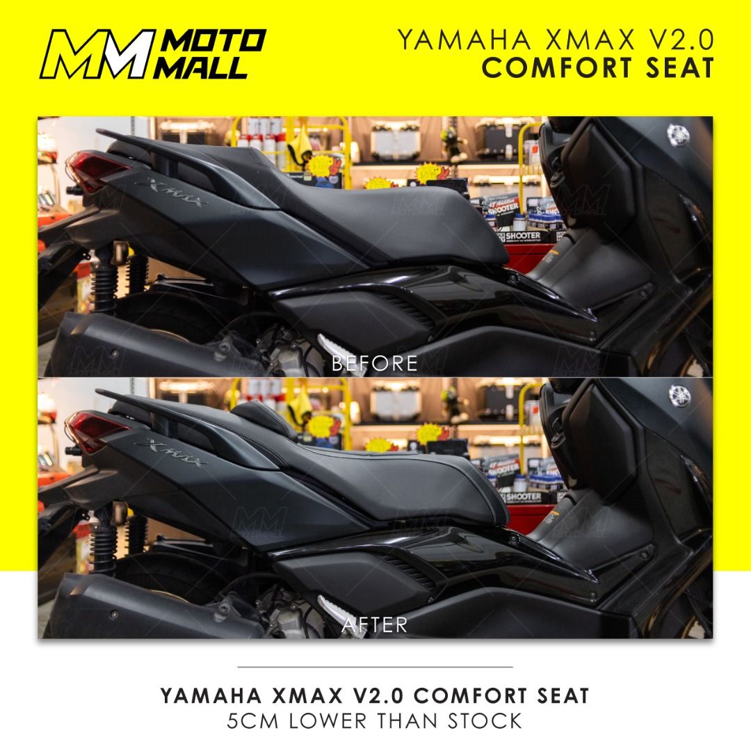 Yamaha XMax V2 Lowered Comfort Aftermarket Seat, Motorcycles ...