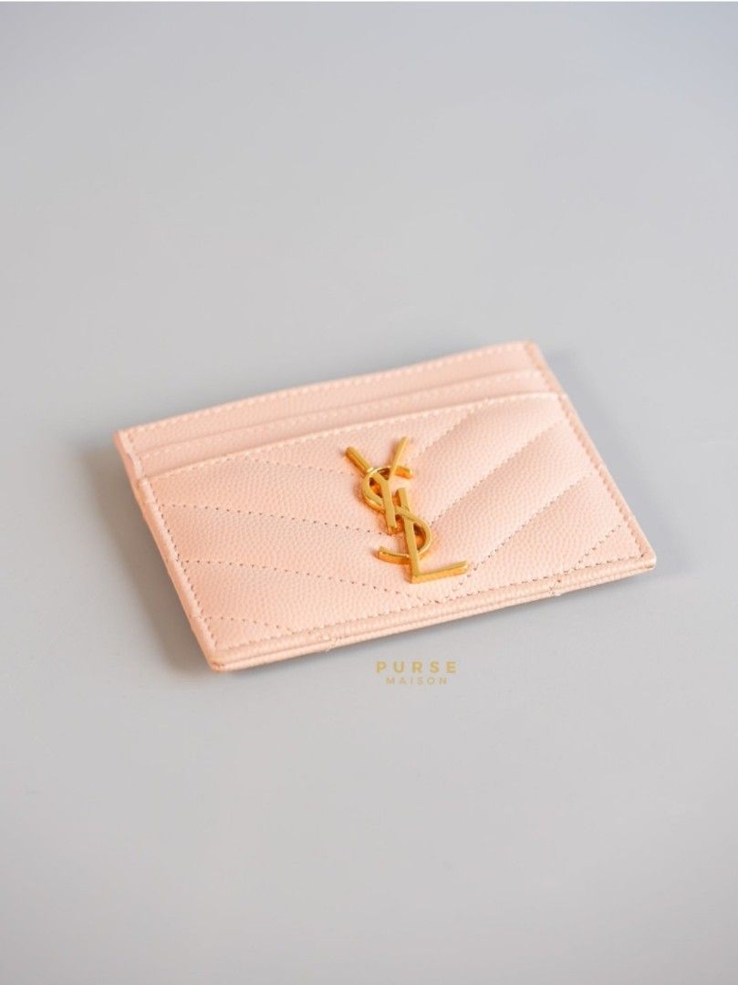 YSL Flat Cardholder in Pink Monogram Leather (Category: Luxury Bags & Wallets) located in Taguig. Submitted by pursemaison (Listing ID 1307428210, Image 2). Description: YSL Flat Cardholder in Pink Monogram Leather ✨Php 19,500 *Additional 3.85% for straight credit card payments *Available for 2 months layaway with 1% interest per month *BDO credit card up to 36 mos & Citibank credit card up to 24 mos (with interest) CONDITION: Pristine condition 