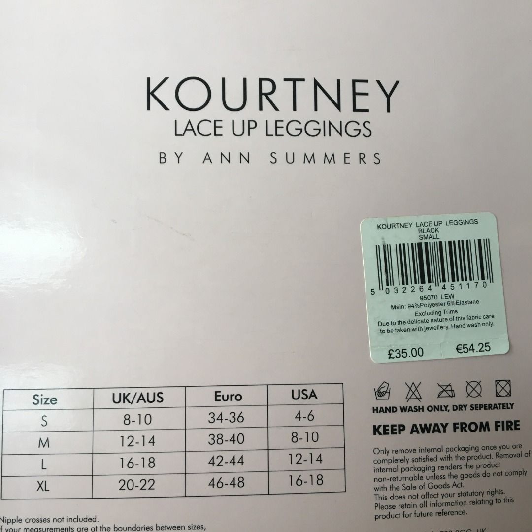 Ann summers lace up leggings new arrivals