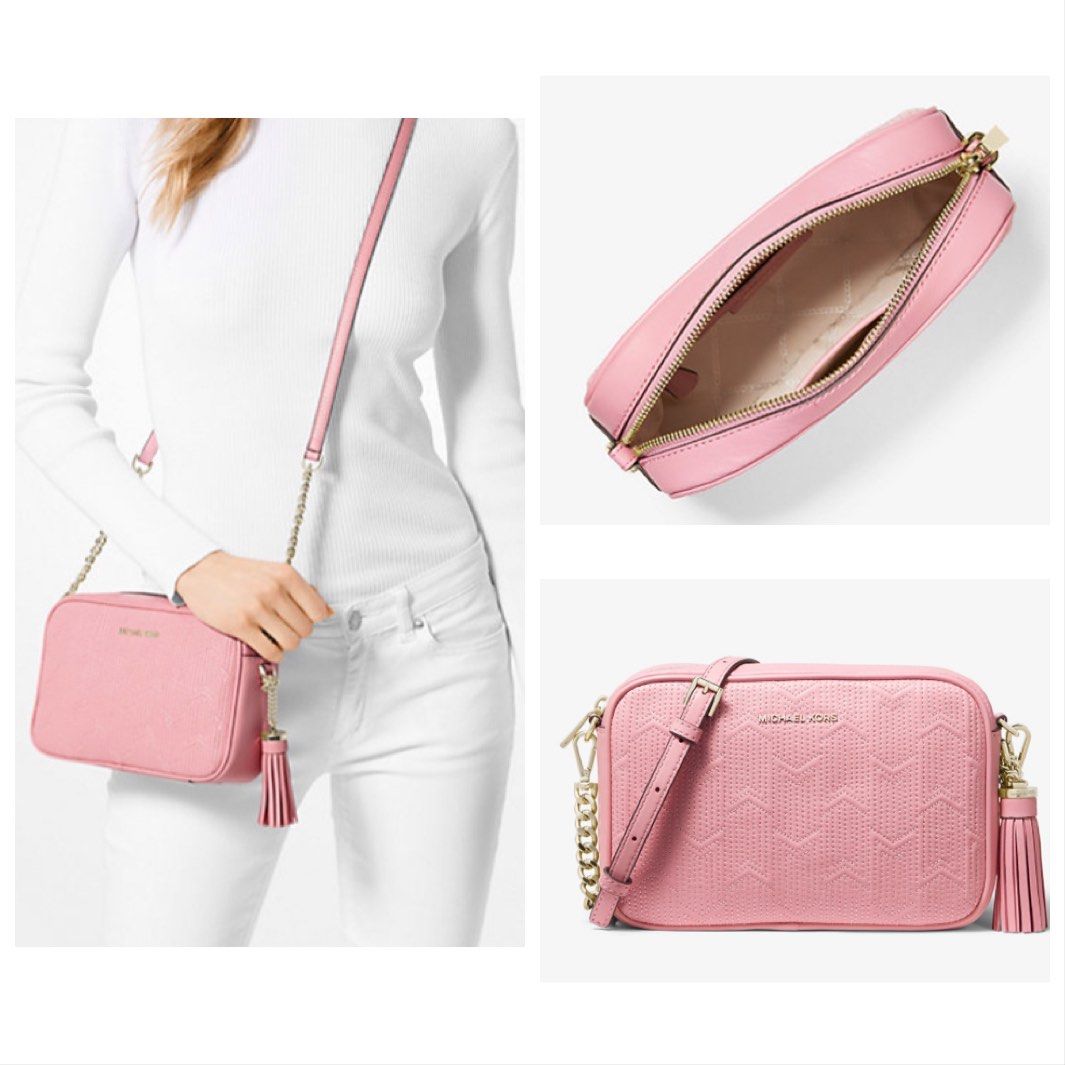 Ginny medium deco quilted leather crossbody top