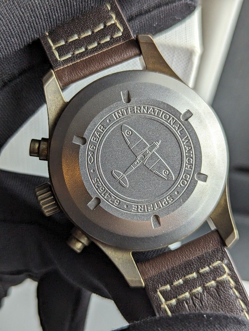 CHEAPEST IWC Bronze Spitfire Pilot Chronograph 41mm IW387902 Luxury Watches on Carousell