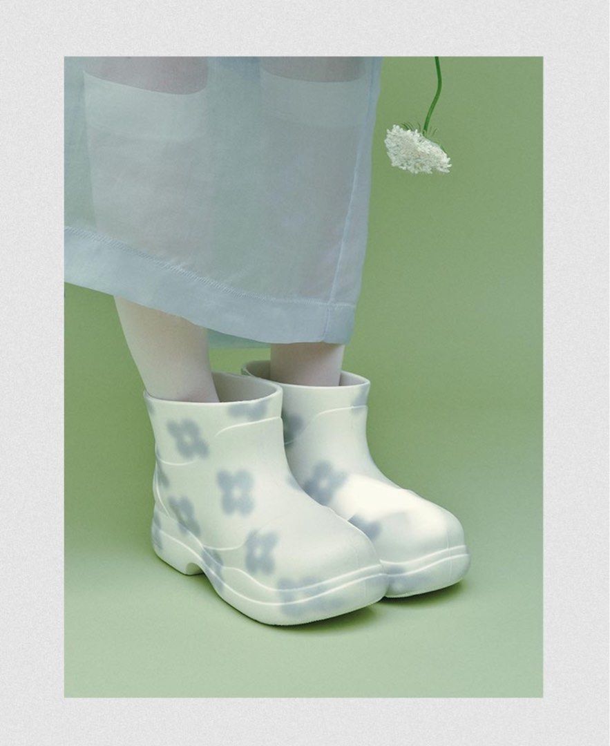 rockfish weatherwear MINJUKIMコラボ レインブーツ Rockfish Weatherwear x MINJUKIM FLORAL PATCH RAINBOOTS