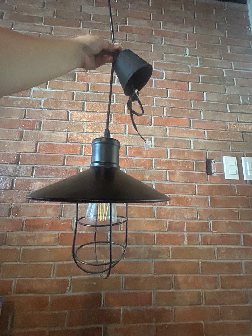 Accent Pendant Drop Lights with Edison Bulb (Category: Lighting) located in San Fernando. Submitted by thriftcsfp (Listing ID 1307612329, Image 2). Description: Selling 3 pieces accent pendant drop light good for home use or cafe use. 900 each, take all 3 for 2,600. Edison bulb included. Like new condition. Pickup only at San Fernando Pampanga.
