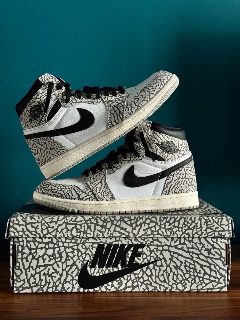 Nike Air Jordan1 HighOGWhiteCementSafari なが 