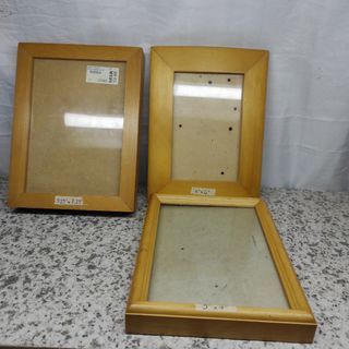 AM96 Home Decor 4"x6" to 5.25"x7.25" Assorted Wood photo frames from UK 90 each