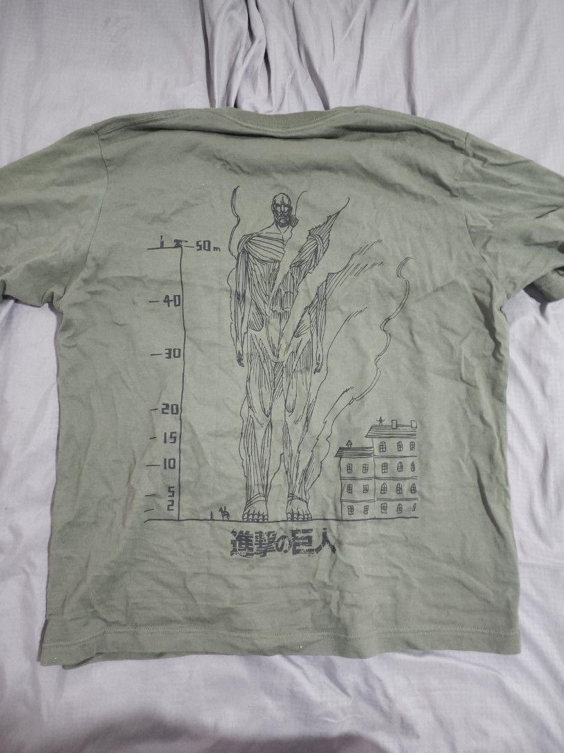 AOT Uniqlo T-Shirt, Men's Fashion, Tops Sets, Tshirts Polo