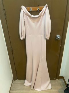 Apartment 8 Floor-Length Off-Shoulder Dress with Slit