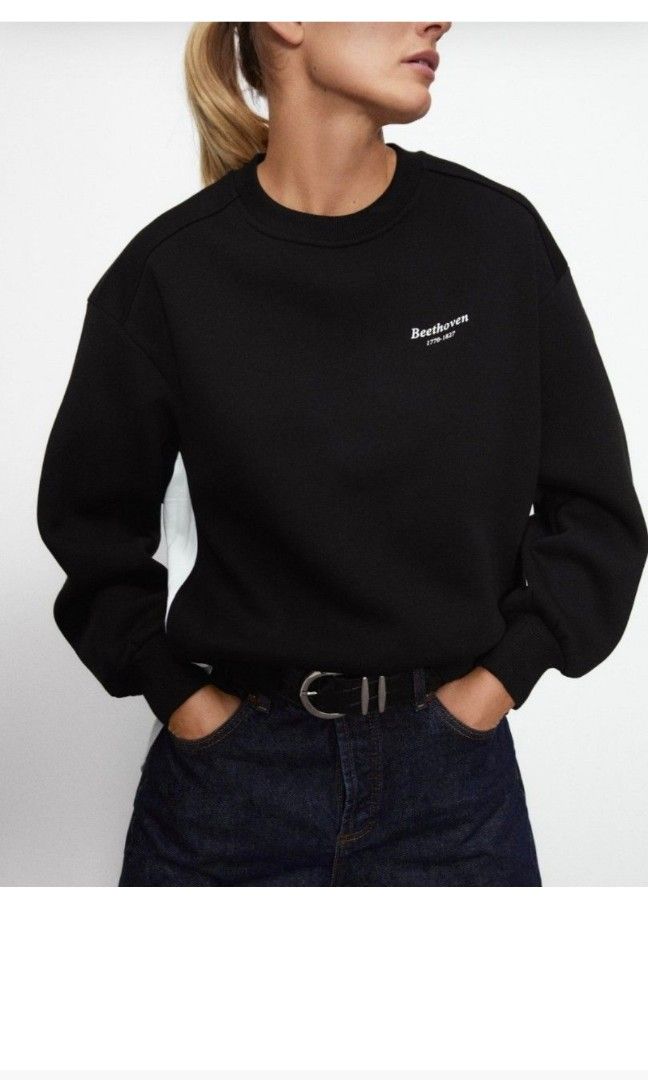 Zara beethoven sweatshirt best sale