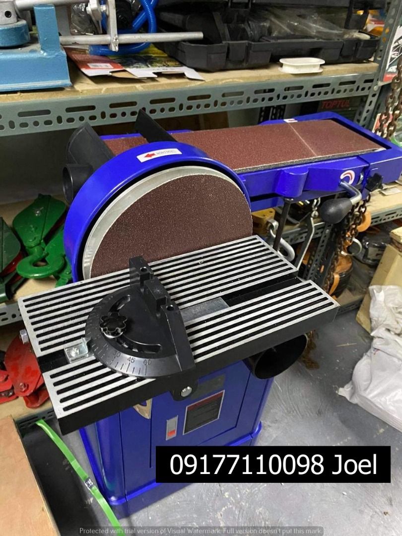 Belt Disc Sander Machine (Category: Construction Tools & Equipment) located in Manila. Submitted by joeyroque09 (Listing ID 1307656137, Image 1). Description: Belt Disc Sander Machine Specs: T-BDS69 9" diameter .