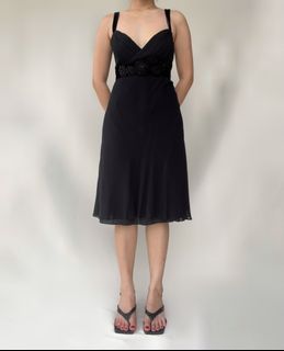 Bine west vintage black dress