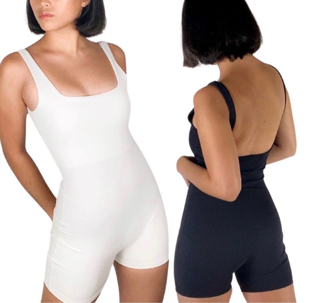 Bodysuit unitard squareneck bikershorts bodycon (Category: Dresses) located in Romblon. Submitted by justjdeclutters (Listing ID 1307684945, Image 2). Description: Used once during my Ilocos tour. Size: Small-Medium Size chart Bust: 34-38” Waistline: 25-30” Hips: 34-38” Length: 28” Best fit from Small to Medium frame Colors: Colbalt, Black, Sage gray, Slate & Oat.
