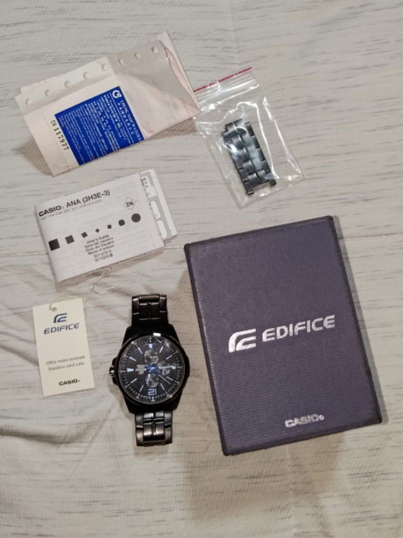 Casio Edifice EF 343 100m water resistant stainless steel watch Carousell