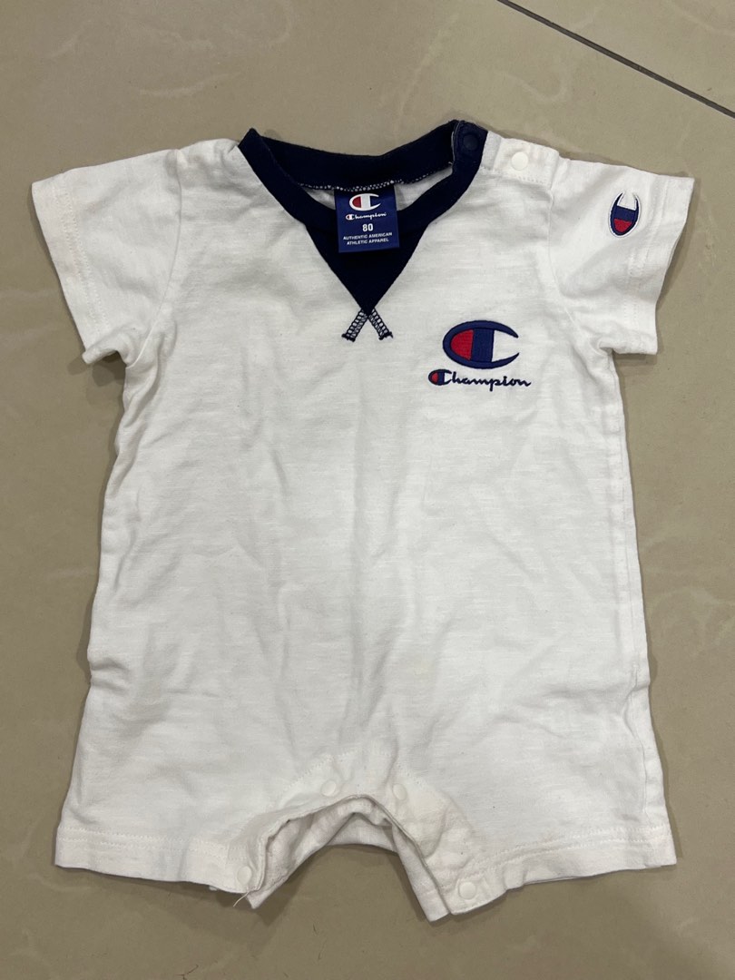 champion baby jumpsuit bodysuit Babies Kids Babies Kids Fashion on Carousell