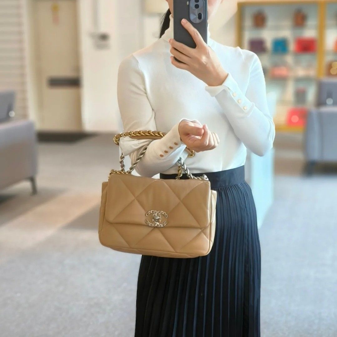 Nude chanel handbag online