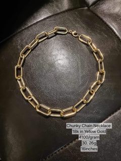 Chunky Chain Necklace 18k in Yellow Gold