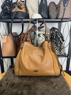 Coach Eddie 31 Leather and Suede Tote Bag (Brown)