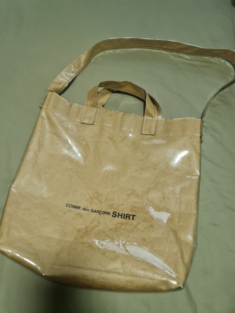 Comme Des Garcons kraft paper tote bag