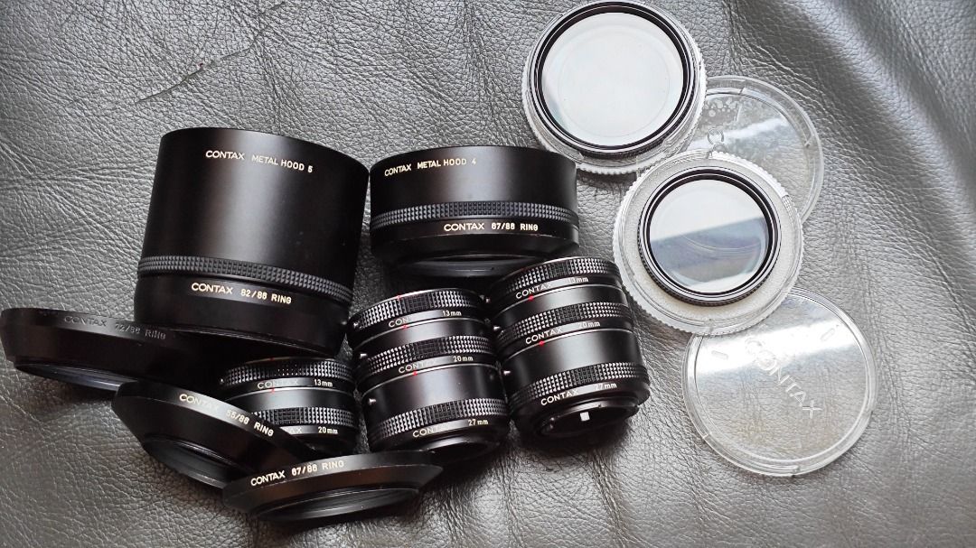 CONTAX HOOD CPL EXTENSION TUBE 罕有遮光罩for 35mm 50mm 85mm 100mm