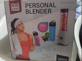 Deli Chef 600ml Personal Blender SALE Free Extra Bottle