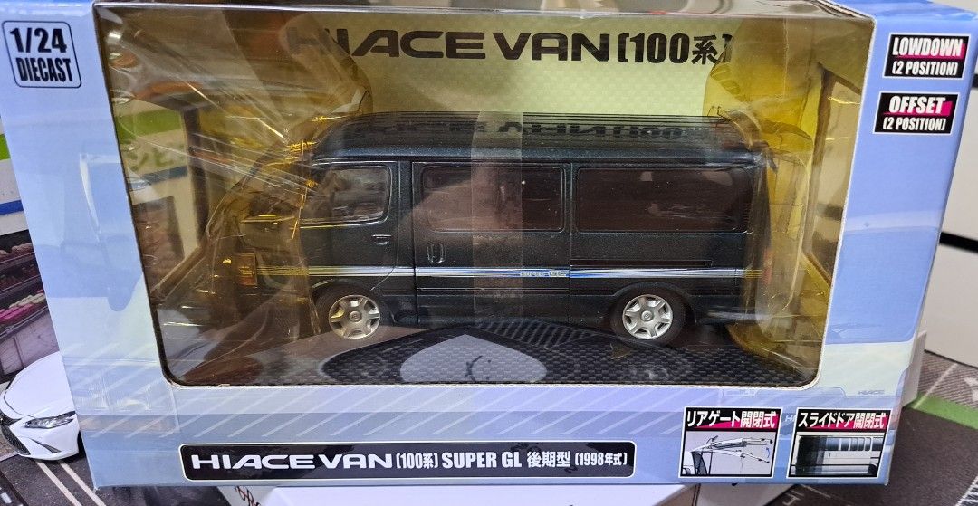 全新Dism 1/24 Toyota Hiace(100系）Super GL 1998年后期型模型