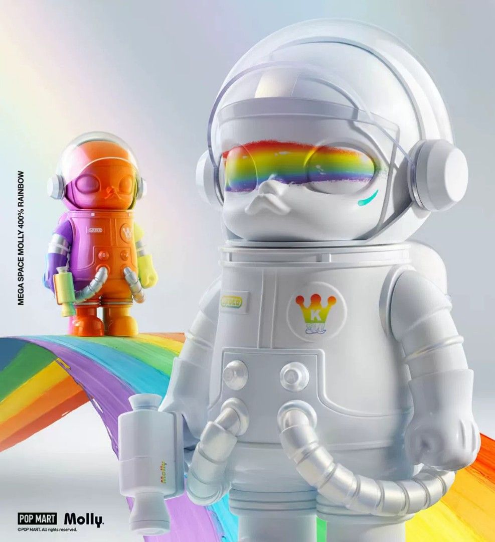 MEGA SPACE MOLLY 400% Rainbow 2.0 - POP MART (Netherlands)
