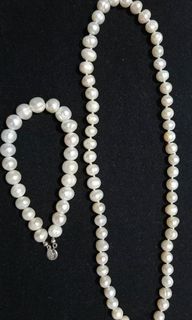 Fresh Water Pearl Necklace And Bracelet
