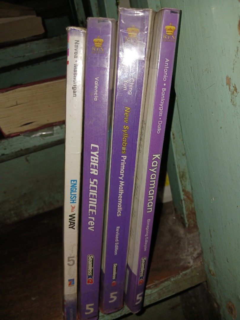 Grade 5 Textbooks (Category: Textbooks) located in Naga. Submitted by havenaid (Listing ID 1307704294, Image 1). Description: 200.00 PHP each book Authentic; Bought from private school bookstore 📌 Kayamanan (Araling Panlipunan) Grade 5 📌 Primary Mathematics Grade 5 📌 Cyber Science.rev Grade 5 📌 English This Way Grade 5 -- SF will be shouldered by buyer Payment: Gcash, BDO Delivery: J&T.