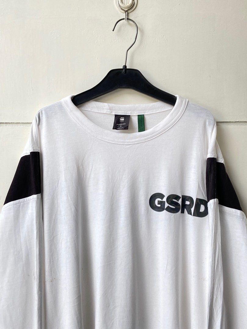 G-STAR RAW White Long Sleeve T-Shirt