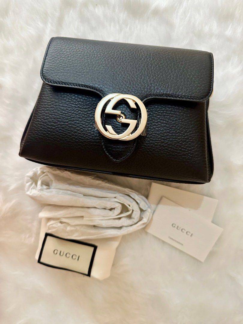 Gucci interlocking bag (Category: Luxury Bags & Wallets) located in Angeles City. Submitted by tatasexy_24 (Listing ID 1307617546, Image 1). Description: Gucci interlocking bag 💯 % Guaranteed Authentic BRAND NEW Color: Black Never been used Bought in Tokyo, Japan Inclusions: Complete with dustbag, chain strap, care cards, paper bag and receipt. Can worn in 2 ways short and long strap. No meet ups SF: c/o buyer Mode of payment: Bank transfer or g
