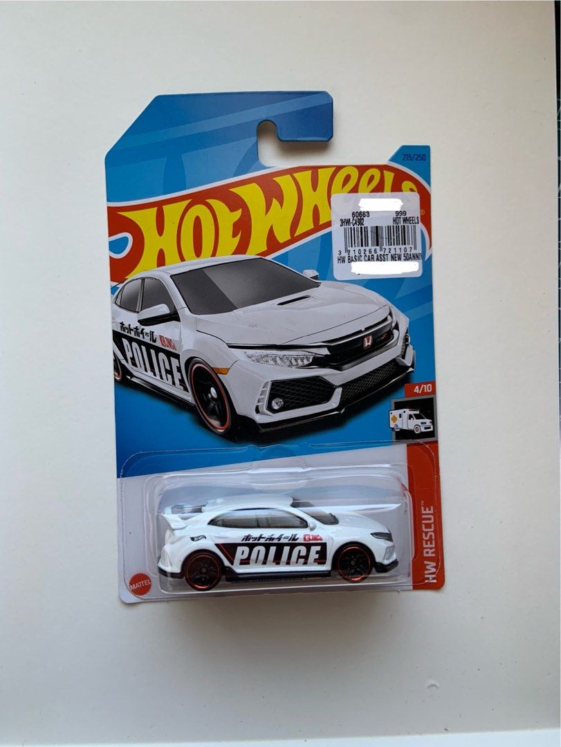 Hot Wheels 2018 Honda Civic Type R Police Car Hobbies Toys Toys Games on Carousell
