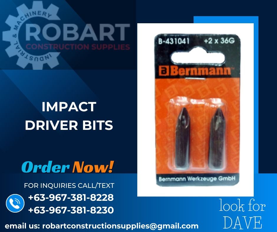 IMPACT DRIVER BITS (Category: Construction Tools & Equipment) located in Caloocan City. Submitted by gabo. (Listing ID 1307630254, Image 1). Description: SALE❗ ❗ ❗ SALE❗ ❗ ❗ SALE❗ ❗ ❗ LOOK FOR: Dave T. Cariño 0 9 6 7 3 8 1 8 2 2 8 / 0 9 6 7 3 8 1 8 2 3 0 7 7 4 6-6 1 4 8 / 7 0 0 2- 2 8 7 2 / 8 6 3 6-3 0 0 5 𝑹𝑶𝑩𝑨𝑹𝑻 𝑪𝑶𝑵𝑺𝑻𝑹𝑼𝑪𝑻𝑰𝑶𝑵 𝑺𝑼𝑷𝑷𝑳𝑰𝑬𝑺 📍S&L BUILDING, 1ST & 2ND FLOOR, 1405 YUSECO ST, STA CRUZ, MANILA SEND US MESSAGE FOR I
