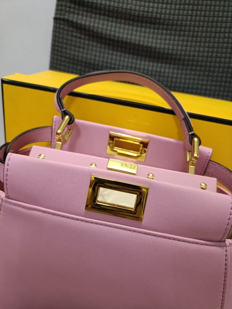 Jpn Auc FF peekaboo light pink (Category: Luxury Bags & Wallets) located in Cebu City. Submitted by erlacoleccion (Listing ID 1307716641, Image 2). Description: Japan Auction bag Genuine leather with tag.