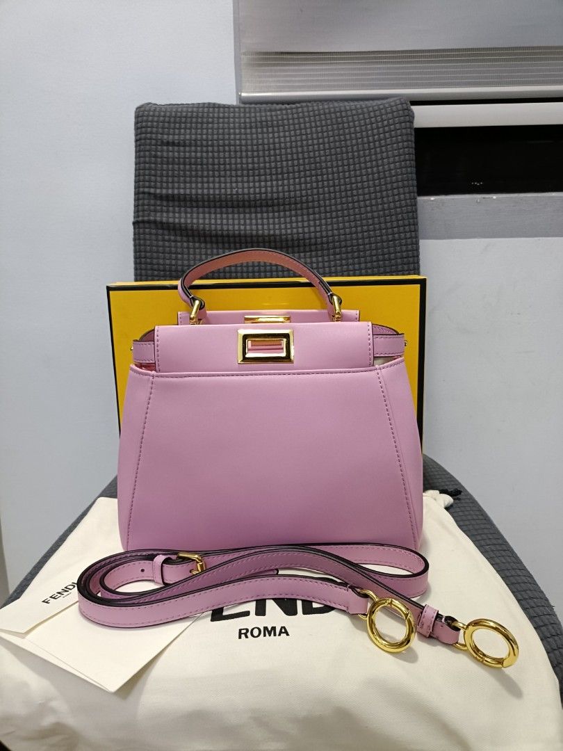 Jpn Auc FF peekaboo light pink (Category: Luxury Bags & Wallets) located in Cebu City. Submitted by erlacoleccion (Listing ID 1307716641, Image 1). Description: Japan Auction bag Genuine leather with tag.