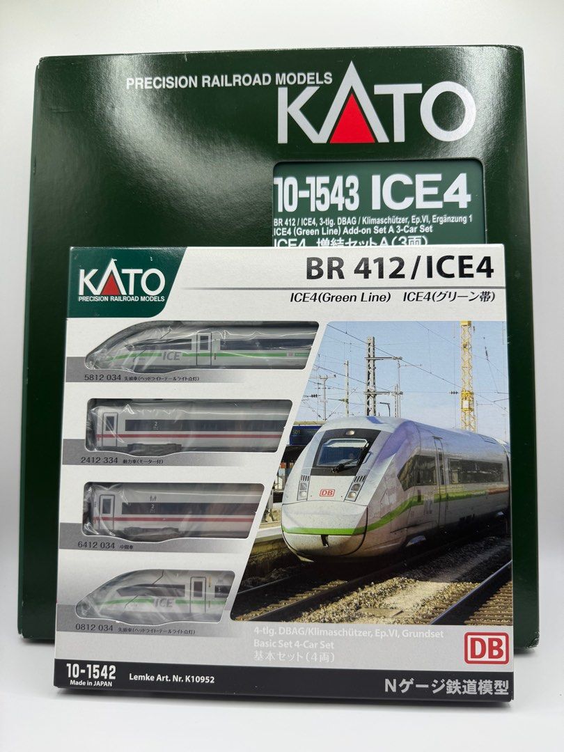 新品未使用KATOICE4 (グリーン帯) 基本セット 10-1542 KATO Nゲージ ICE4 (グリーン帯) 基本セット (4両) 10-1542
