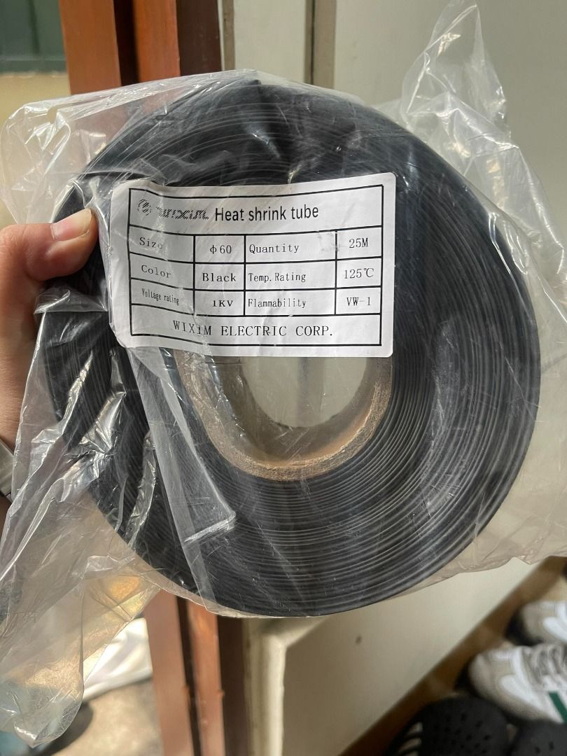 lack Shrinkable Tube, Commercial & Industrial, Construction & Building ...
