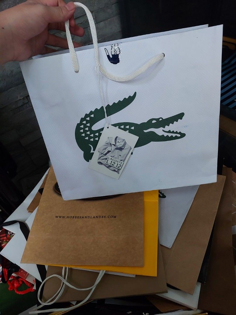 Lacoste Paper Bag (Category: Luxury Accessories) located in Makati City. Submitted by monicaelise (Listing ID 1307651302, Image 1). Description: Small Size Paper Bag.