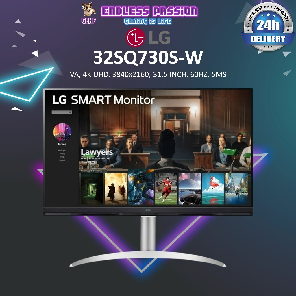 LG 32SQ730SW — 32" 4K UHD VA Display Smart Monitor, Computers & Tech