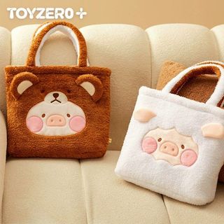 lulu豬 毛毛袋 雙面 收納袋 手提袋 手挽袋 雜物袋 旅行袋 實用袋 多用途袋 豬仔 小豬 罐頭豬 日用品 實用 擺設 擺件 裝飾 收藏 公仔 禮物 送禮 生日禮物 聖誕禮物 新年禮物 情人節64215708206851110