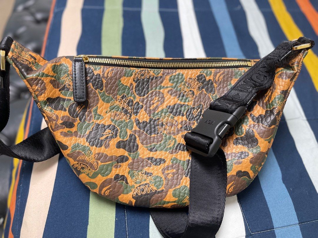 MCM BAPE Beltbag (Category: Luxury Bags & Wallets) located in Bautista. Submitted by mariazoyacloset (Listing ID 1307577472, Image 2). Description: Bag only. Legit. No inclusion. Legit check all you want. No issues. Not a reseller, bag ko po ito ako lang gumamit. Not ukay/thrifted!!! 25k plus sf LBC. Meet up/meet halfway within pangasinan area only..