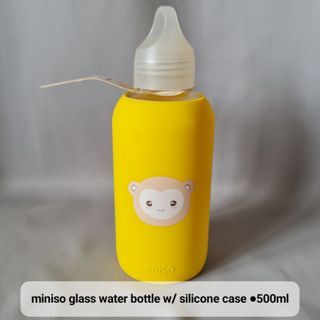 Miniso Glass Water Bottle
