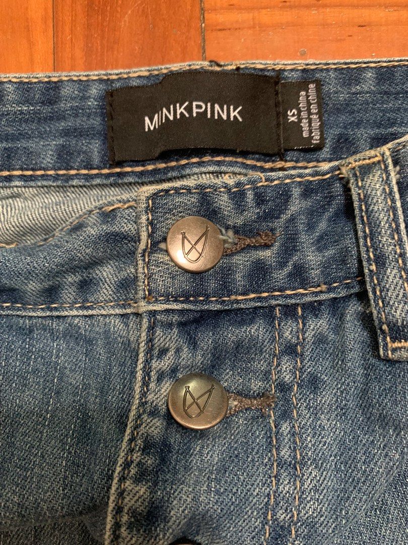 Minkpink denim skirt top