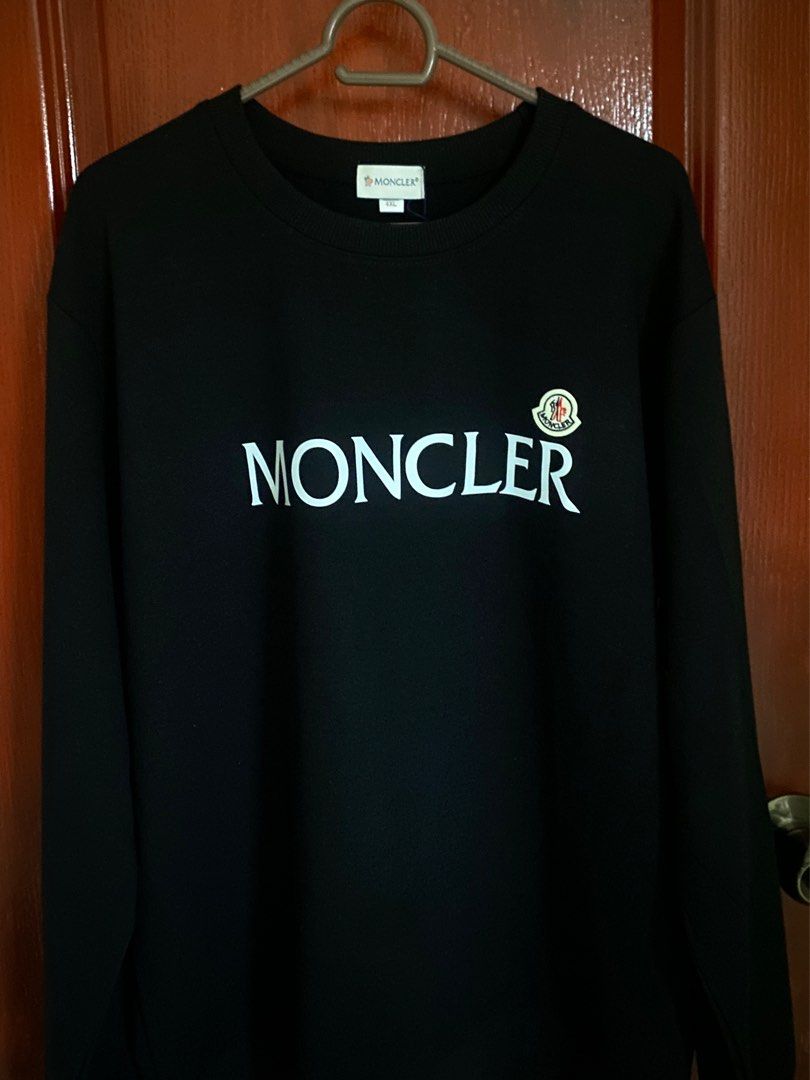Moncler Logo Patch Sweatshirt, Men's Fashion, Coats, Jackets and Outerwear on Carousell