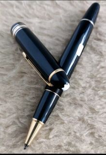 MONTBLANC MEISTERSTUCK "Le Grand" BLACK Resin & GOLD Plated 162 Rollerball Pen!!