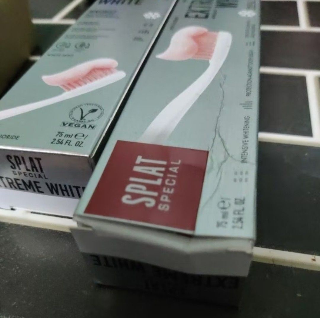 Splat Toothpaste Box (NEW) SPLAT Extreme White Toothpaste 75ml X 2, Beauty & Personal Care ...