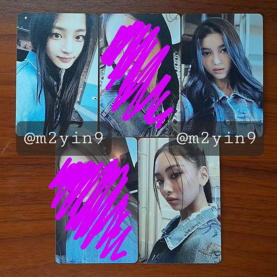 NewJeans Bluebook PCs (Category: Storybooks) located in Quezon City. Submitted by forksoup (Listing ID 1276189872, Image 1). Description: ⚠️ NO SENSITIVE BUYERS, PLEASE! ⚠️ 🟢 MINJI, DANIELLE, HYEIN AVAILABLE 🟢 ⚠️⚠️ HANNI & HAERIN SOLD ⚠️⚠️ ▪︎ OFFICIAL ▪︎ PHP80 EACH PHOTOCARD ▪︎ RFS: downsizing ▪︎ MOP: Gcash (MINE NOW, PAY NOW) ▪︎ MOD: same day delivery via Grab/Lalamove (within MM only), LBC, Gogo Xpress — buyer to shoulder fees.