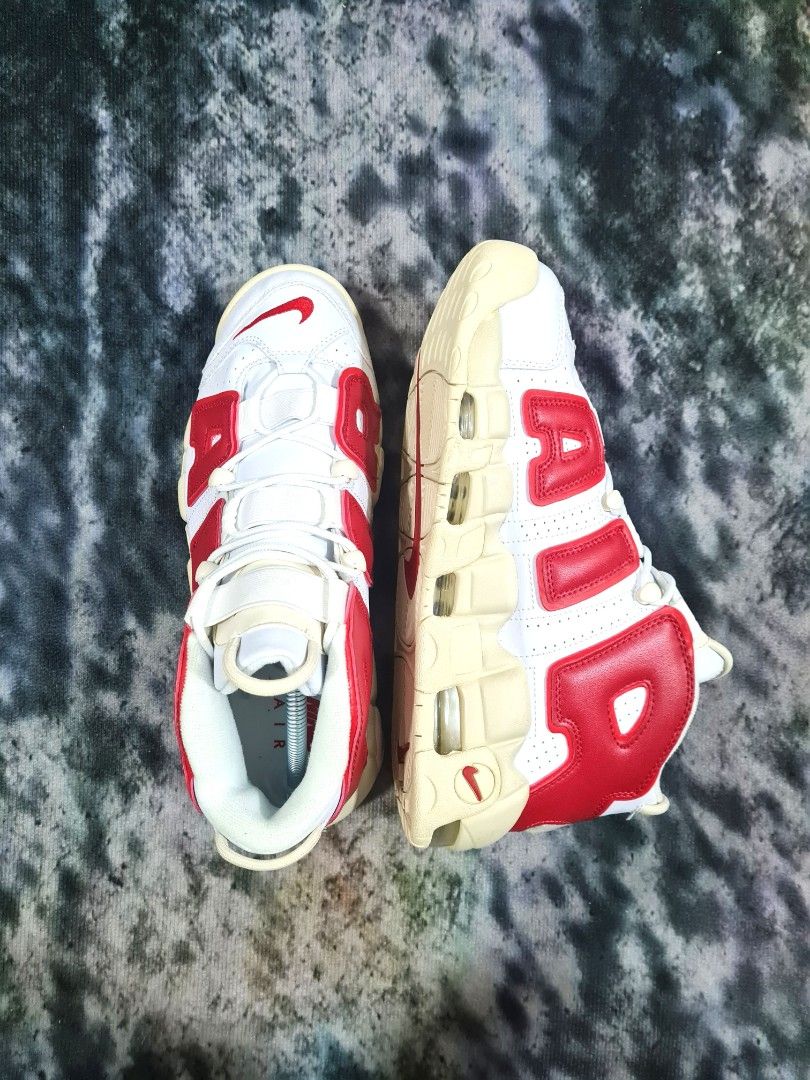 Nike Air More Uptempo White Red Sail 9UK 28cm