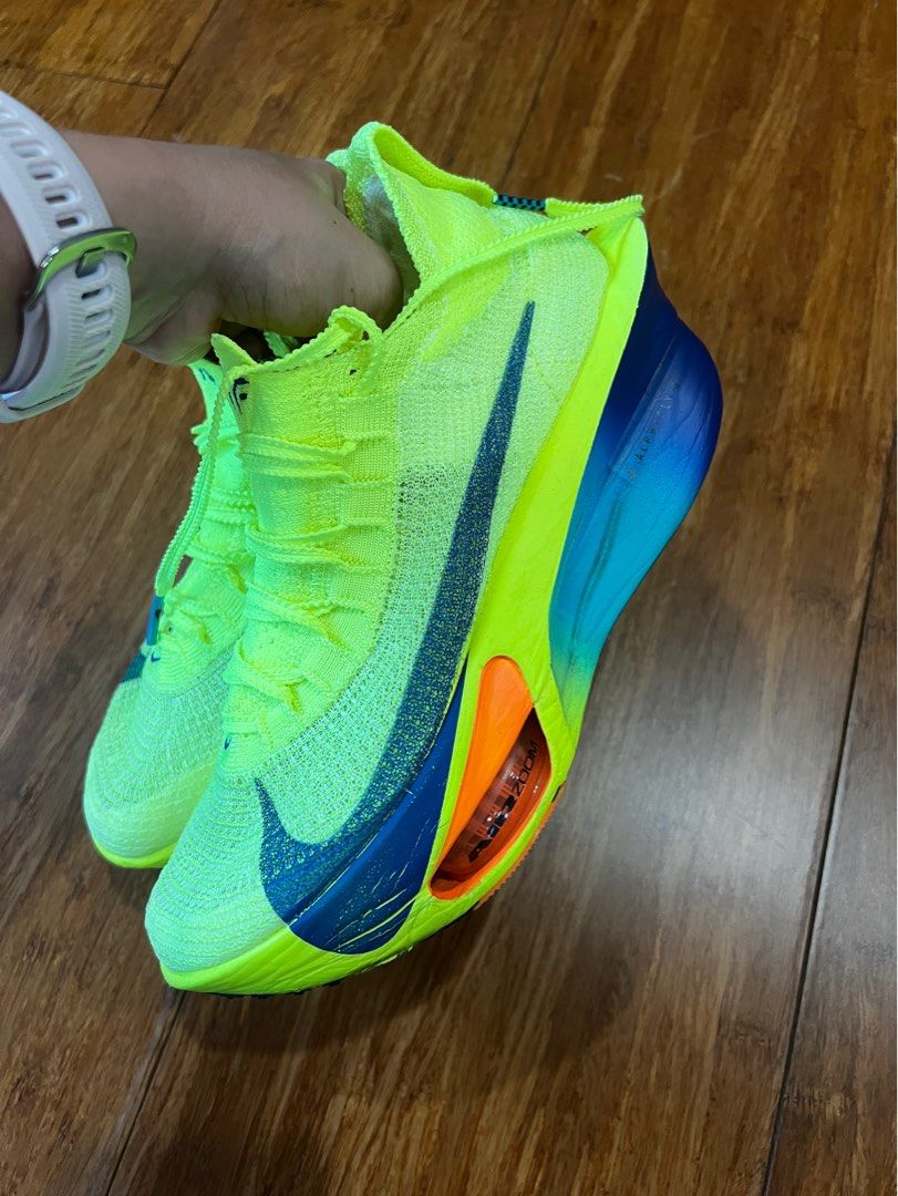 Nike Alphafly (Category: Sneakers) located in Quezon City. Submitted by zerinap (Listing ID 1307669110, Image 1). Description: Size in the photo (ladies) Miliage 70km Somehow tight for my feet.