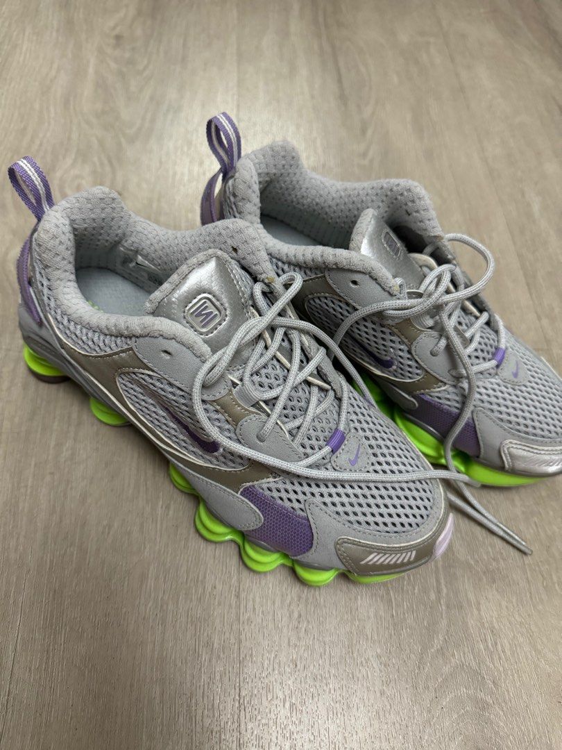 Nike Shox TL Nova Grey Neon, Women's Fashion, Footwear, Sneakers on ...
