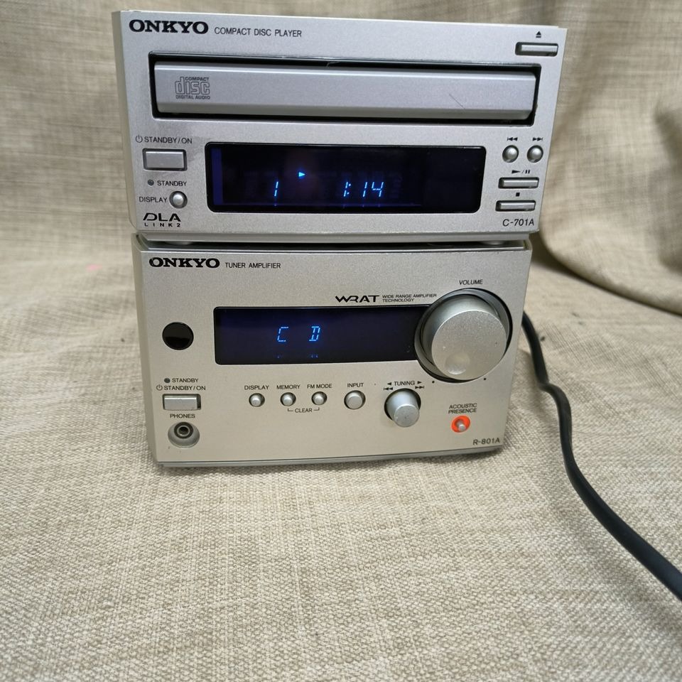 ONKYO ミニコンポ C-701A R-801A